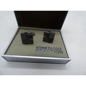 A pair of Kenneth Cole Reaction Square Metal Cufflinks